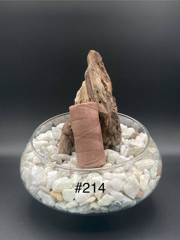 #214 Fil ciré 0,75mm "Sable"