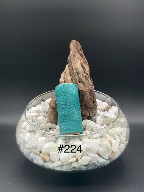 #224 Fil ciré 0,75mm "Turquoise"