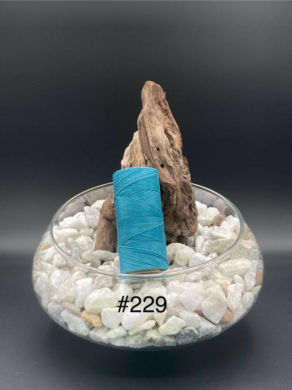 #229 Fil ciré 0,75mm "Turquoise"