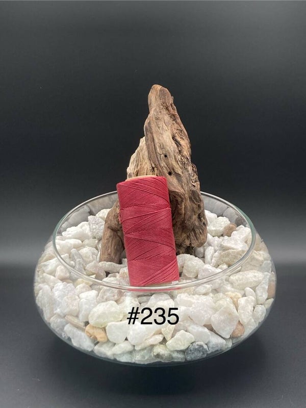 #235 Fil ciré 0,75mm "Framboise"