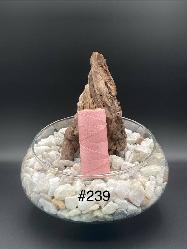 #239 Fil ciré 0,75mm "Baby pink"