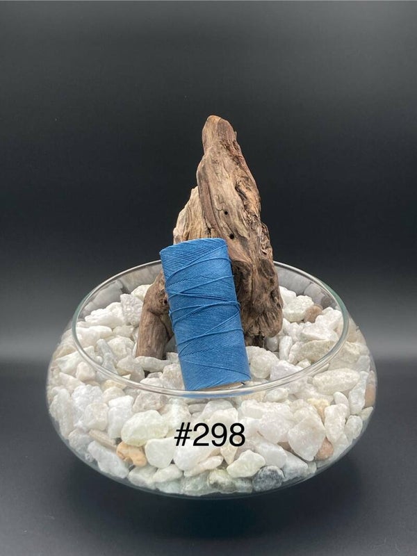 #298 Fil ciré 0,75mm "Lapis blue"