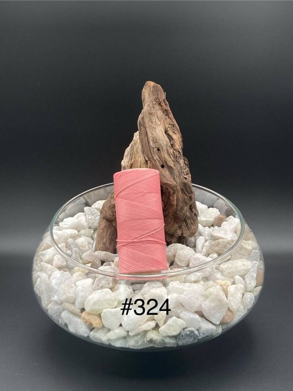 #324 Fil ciré 0,75mm "Saumon"