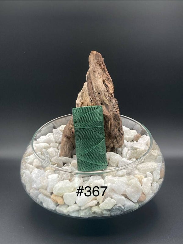 #367 Fil ciré 0,75mm "Vert sapin"