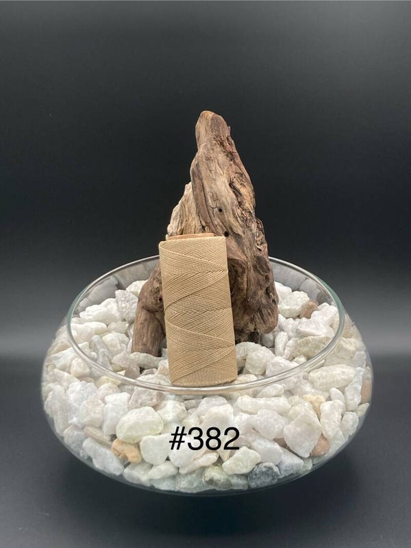 #382 Fil ciré 1mm "Tan"