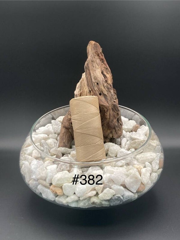 #382 Fil ciré 0,75mm "Tan"