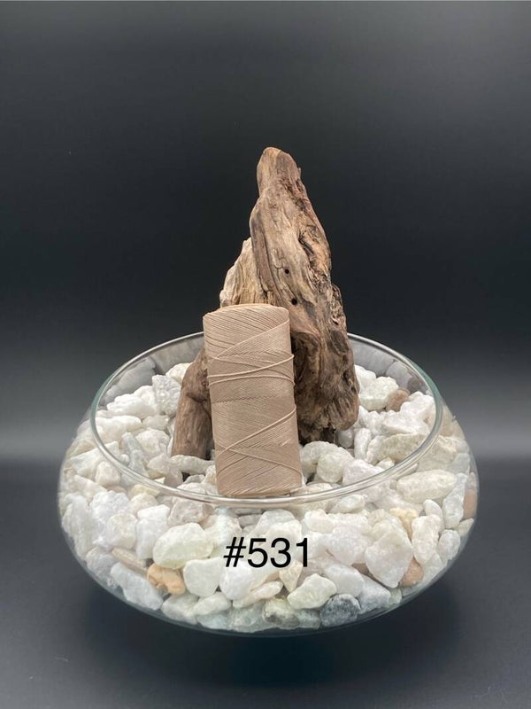 #531 Fil ciré 0,75mm "Vanille"