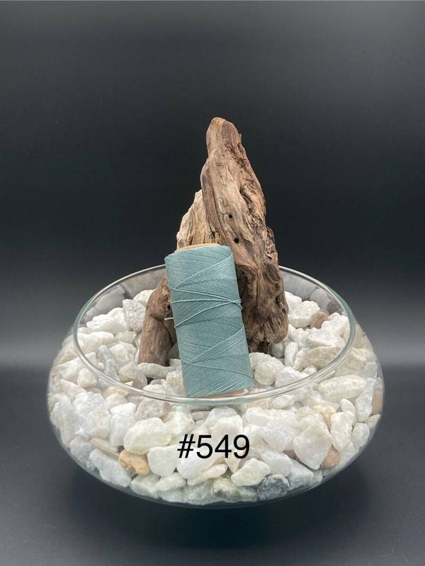 #549 Fil ciré 0,75mm "Bleu gris"