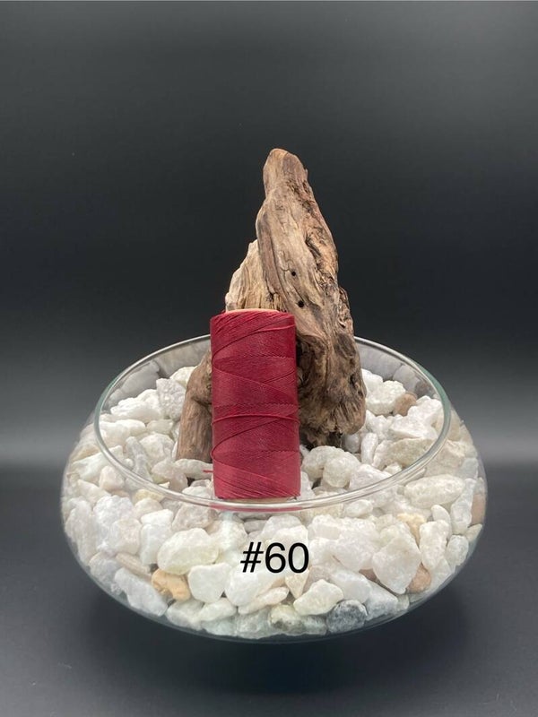 #60 Fil ciré 0,75mm "Bourgogne"