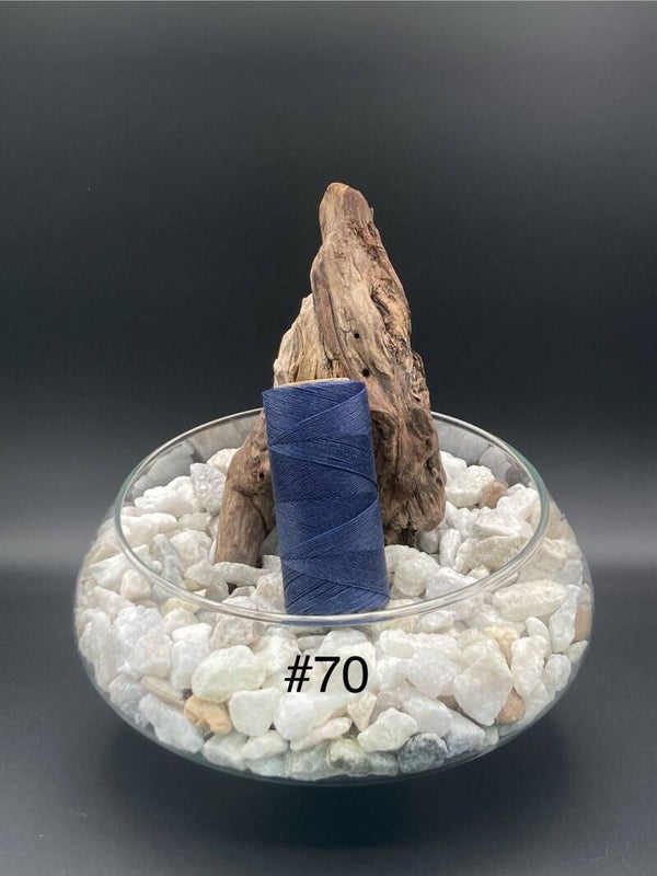 #70 Fil ciré 0,75mm "Navy blue