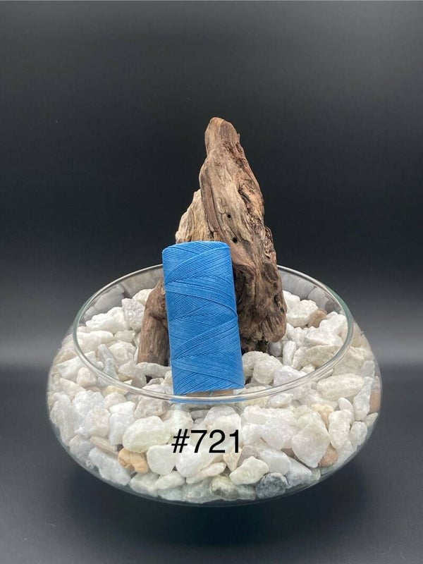 #721 Fil ciré 0,75mm "Bleu ciel"