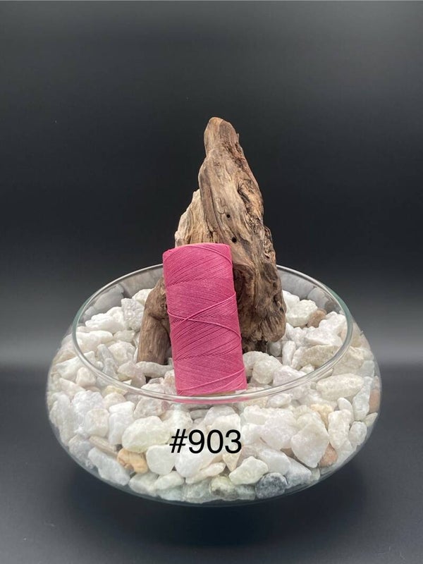 #903 Fil ciré 0,75mm "Light orchid"