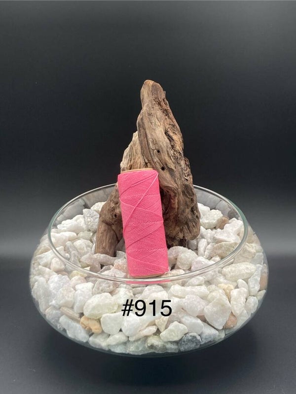#915 Fil ciré 1mm "Rose"