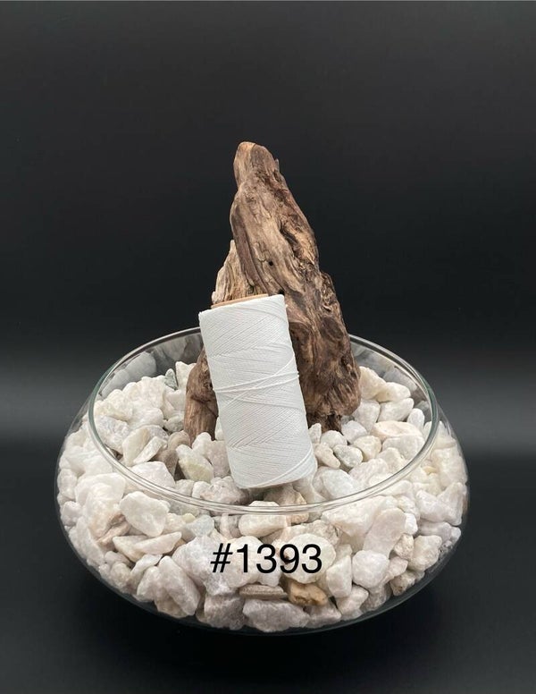 #1393 Fil ciré 1mm "Blanc"
