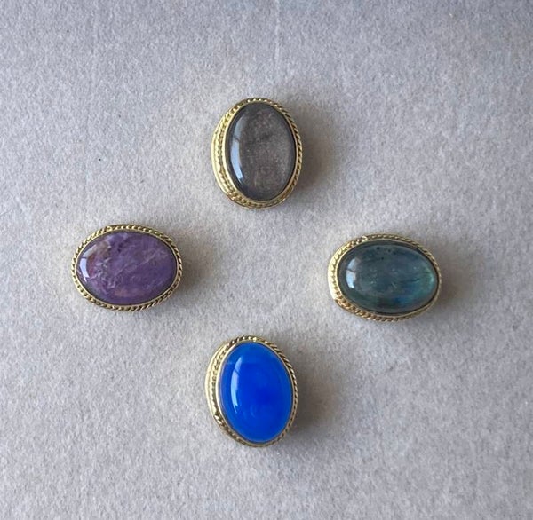 Pierre sertie ovale 20mm