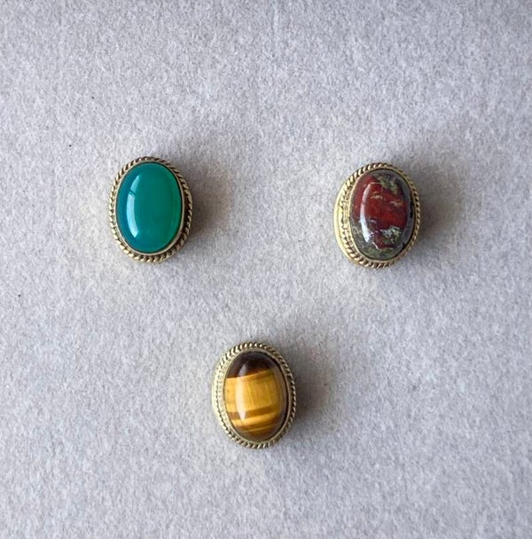 Pierre sertie ovale 17mm