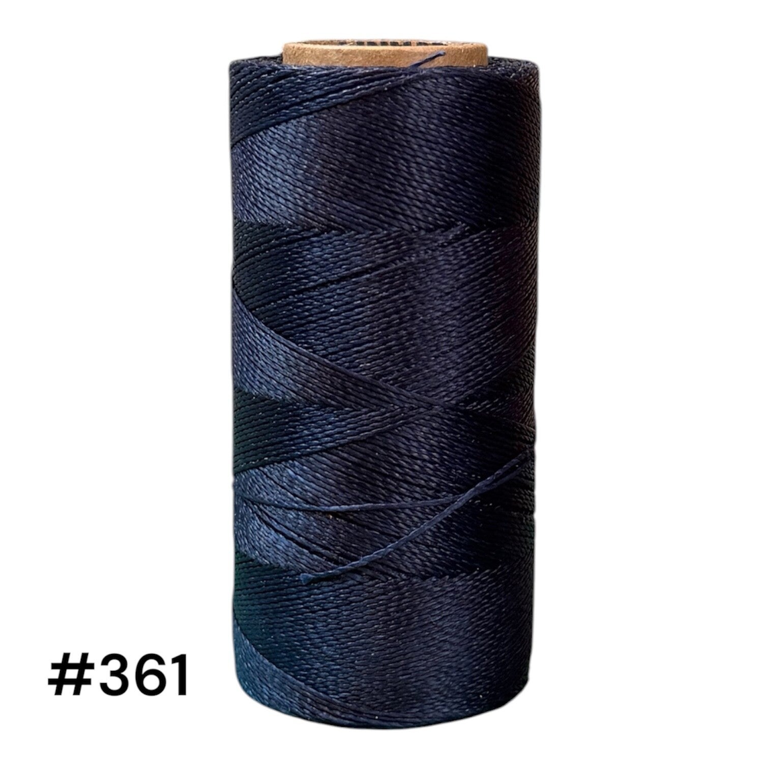 #361 Fil ciré 0,5mm "Bleu nuit"
