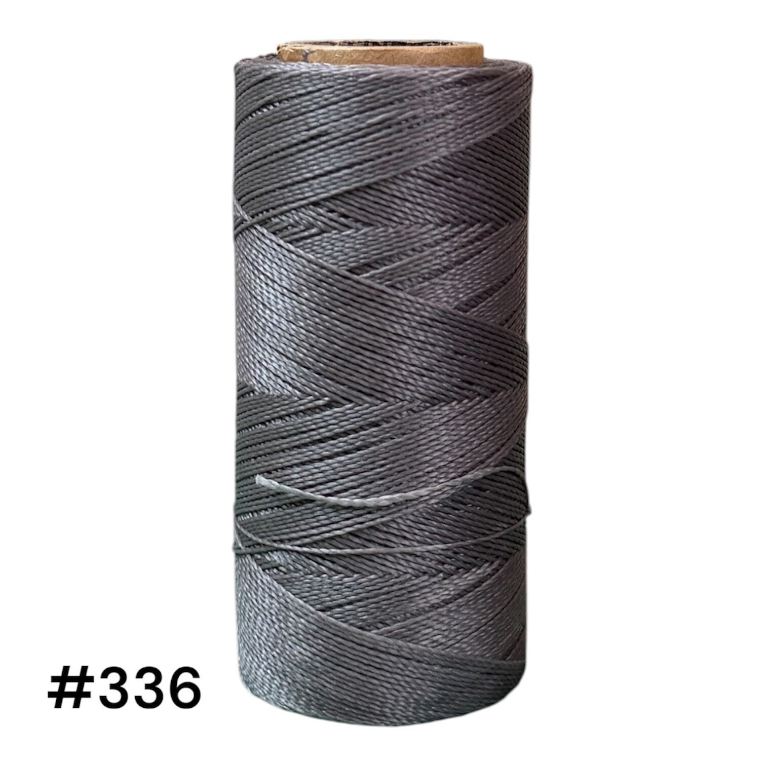 #336 Fil ciré 0,5mm "Gris chaud"