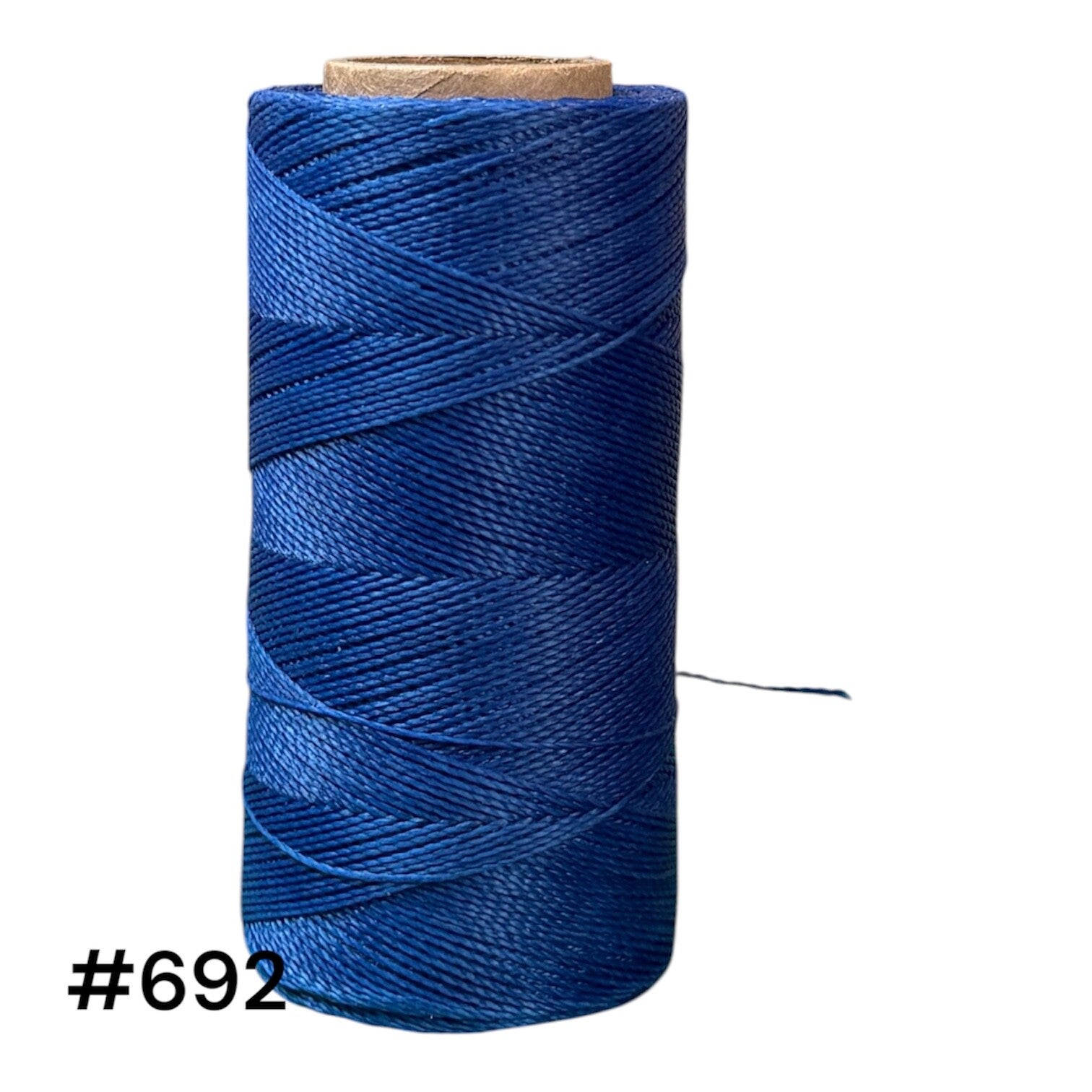 #692 Fil ciré 0,5mm "Bleu électrique"