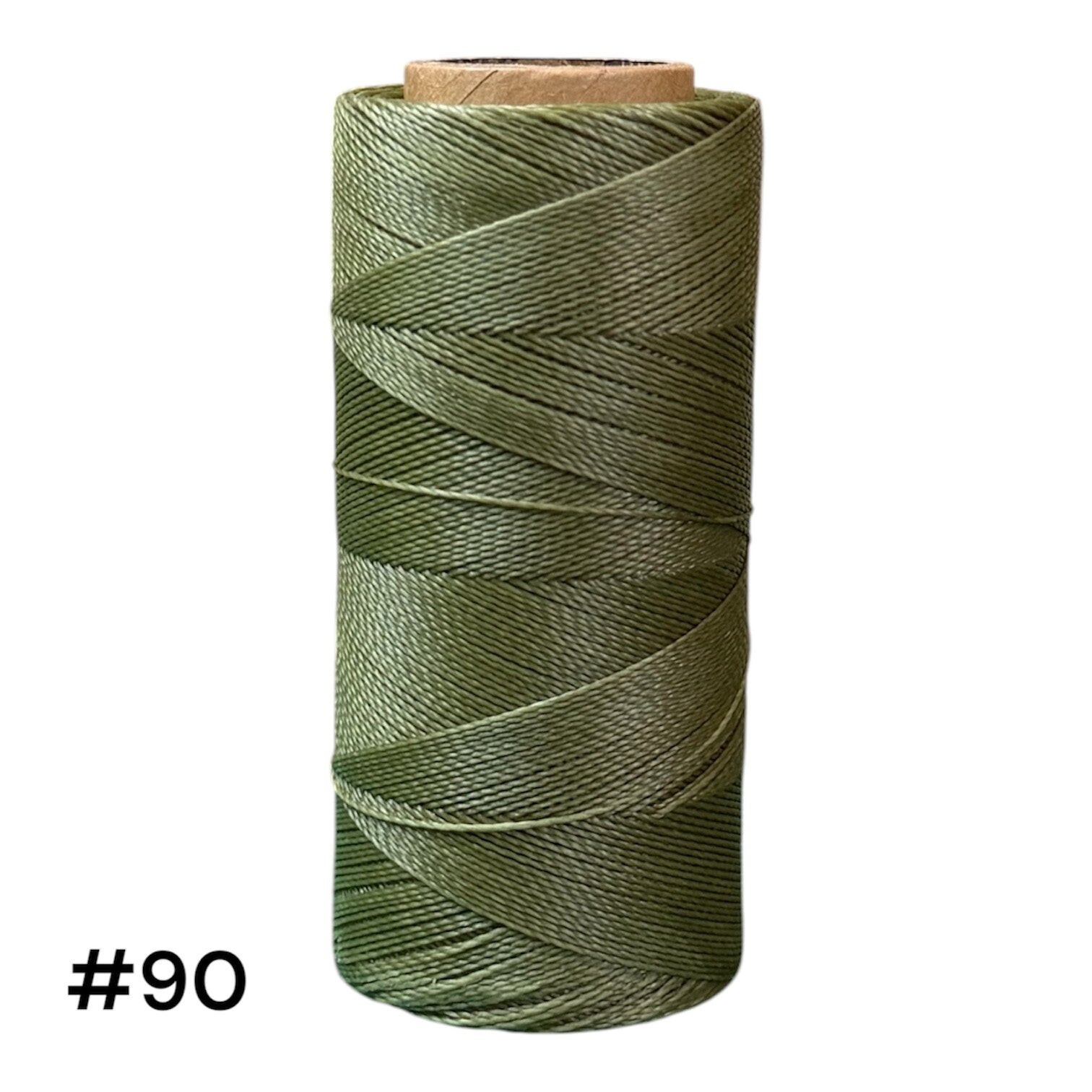 #90 Fil ciré 0,5mm "Vert olive"