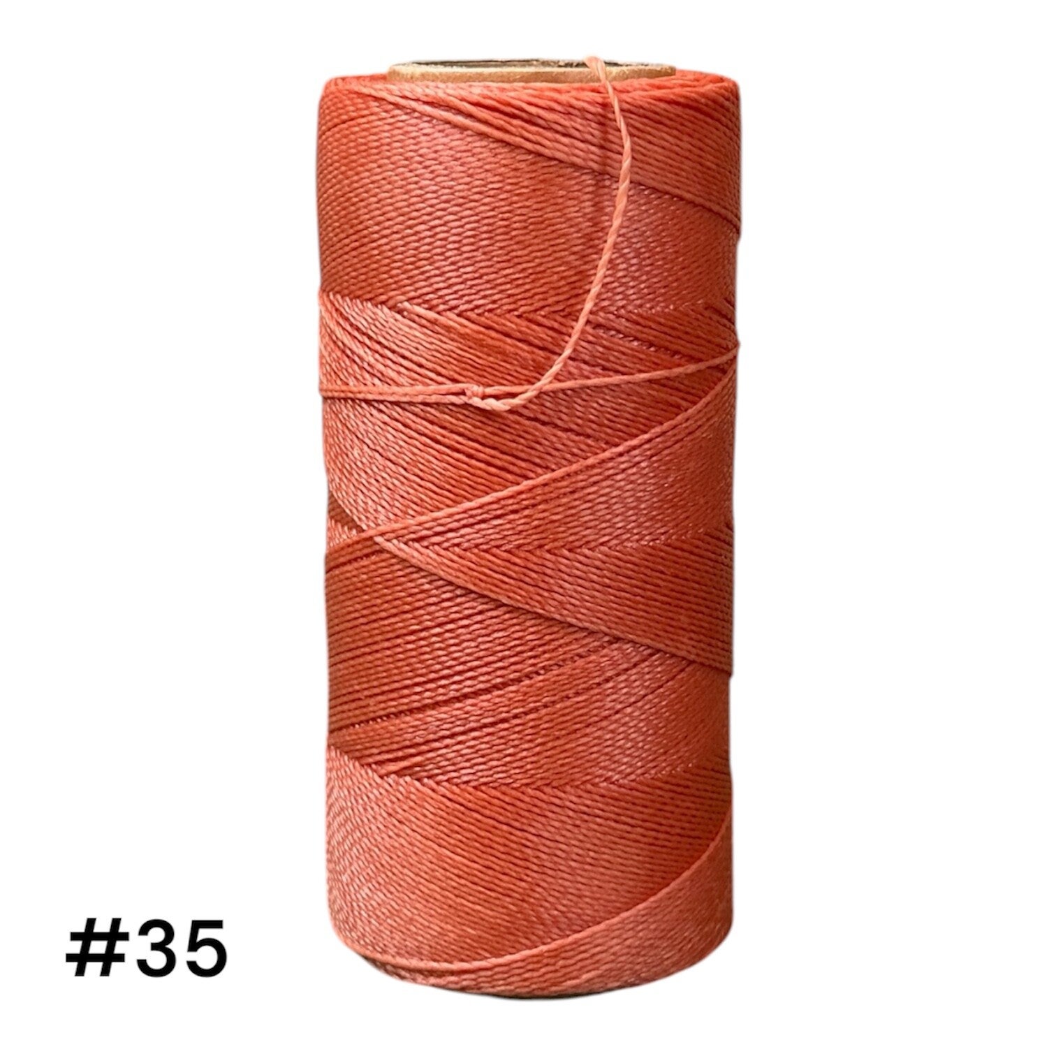 #35 Fil ciré 0,5mm "Corail"