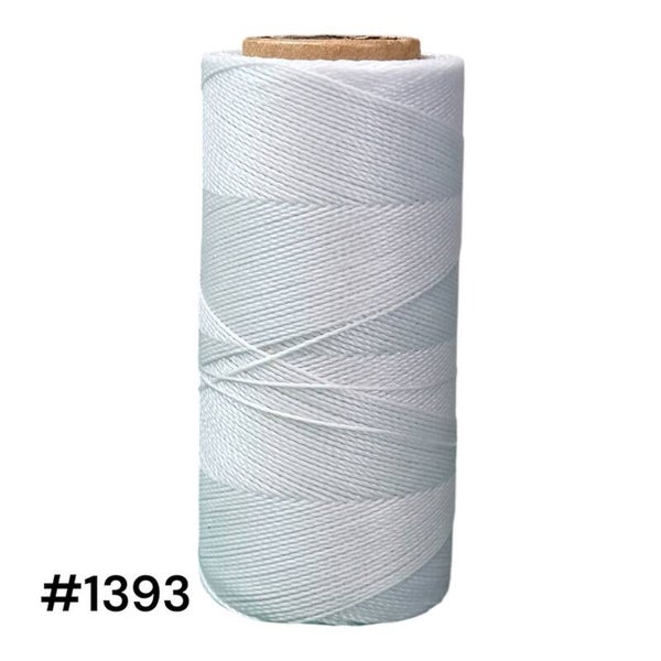 #1393 Fil ciré 0,5mm "Blanc"