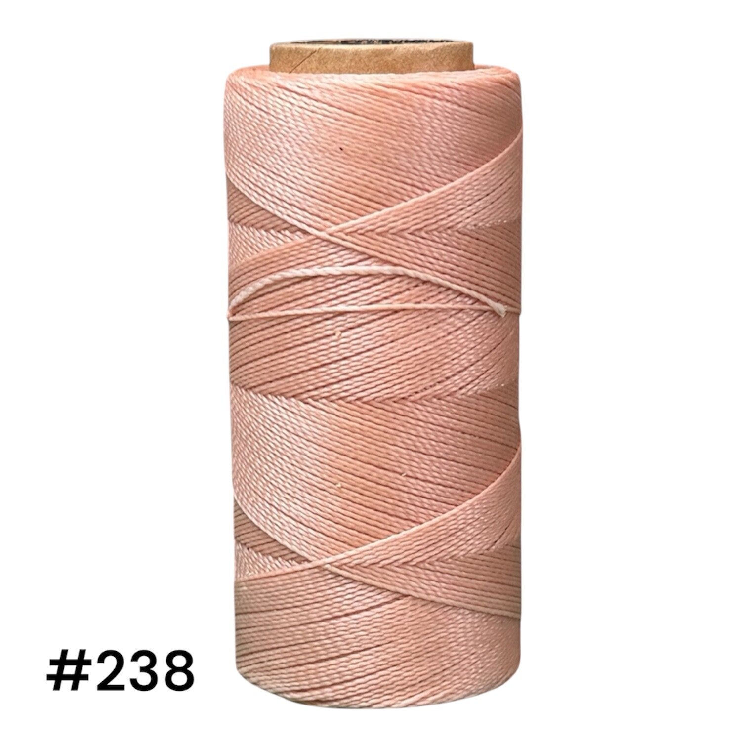 #238 Fil ciré 0,5mm "Saumon pastel"