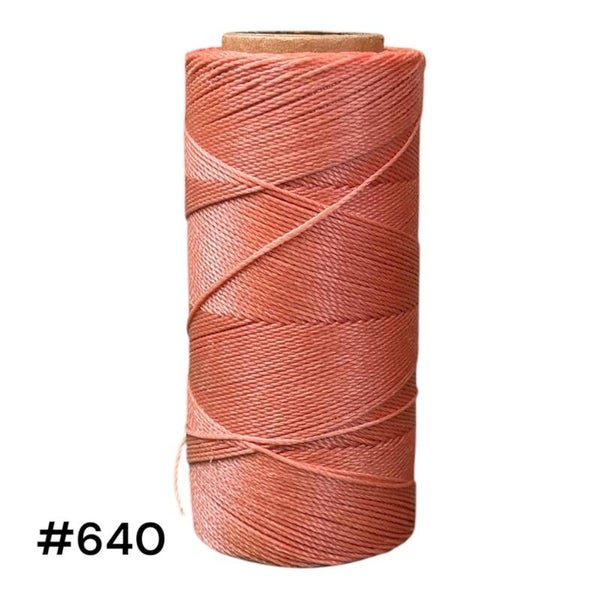 #640 Fil ciré 0,75mm "Corail clair"