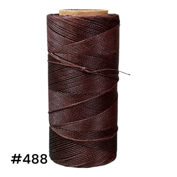 #488 Fil ciré 0,75mm "Marron chocolat"