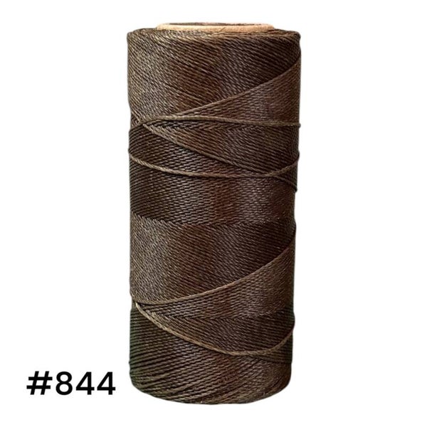 #844 Fil ciré 0,75mm "Brun kaki"