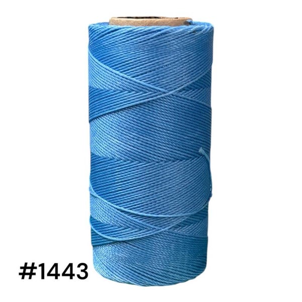 #1443 Fil ciré 0,75mm "Bleu Maya"
