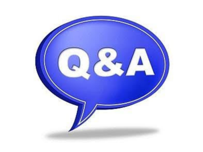 Sexual confidence coaching - blue speech bubble containg Q&A in white text