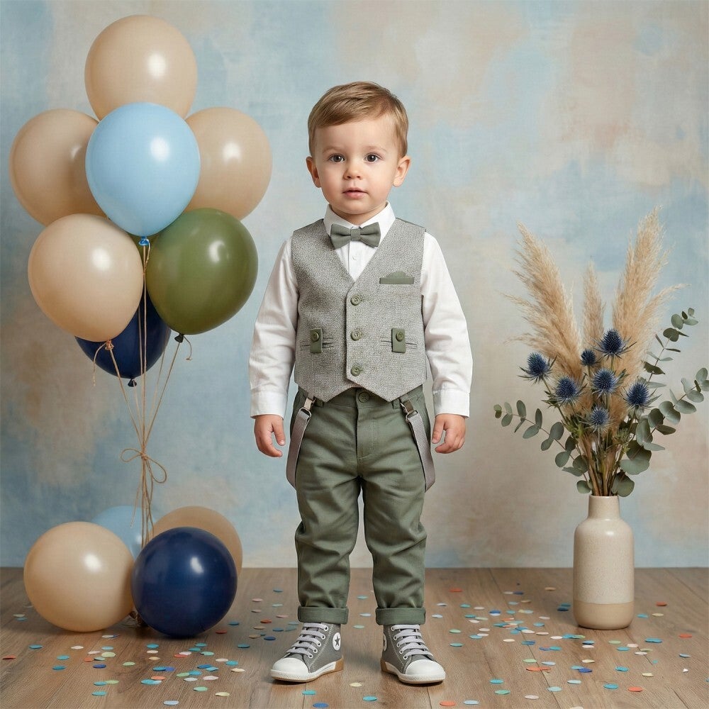 Lollipop ΚΔ2602 "Olive Herringbone Classic"