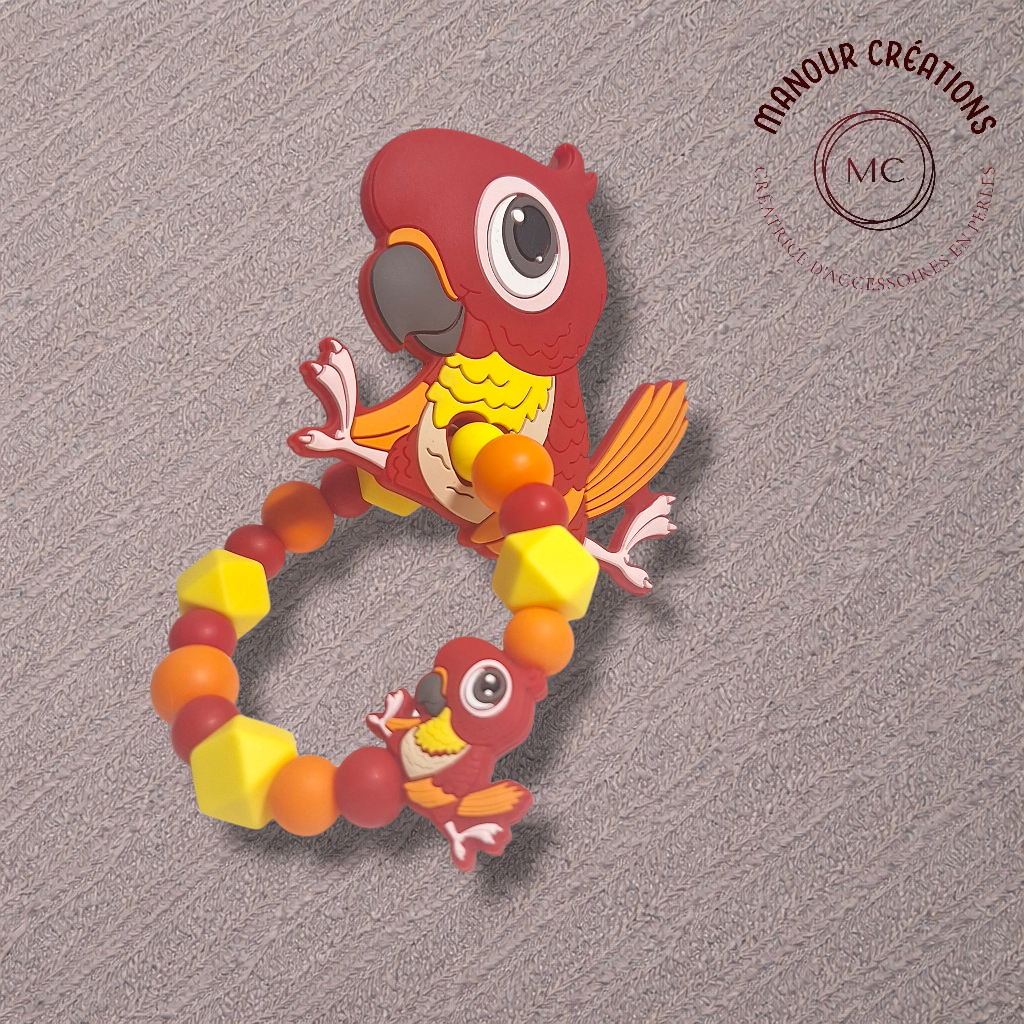 Anneau de dentition perroquet