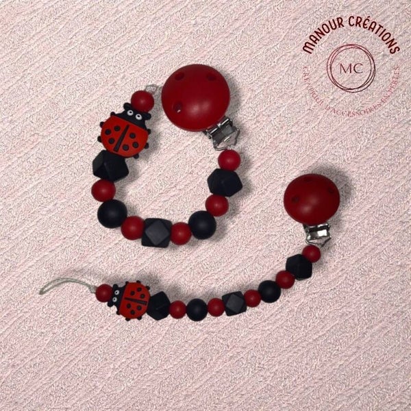 Attache-lolette coccinelle