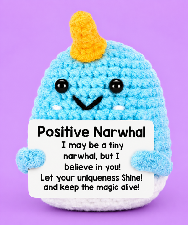 Positive Narwhal - Positieve Narwal 8cm