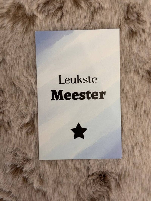 Bedankkaartje - Leukste Meester