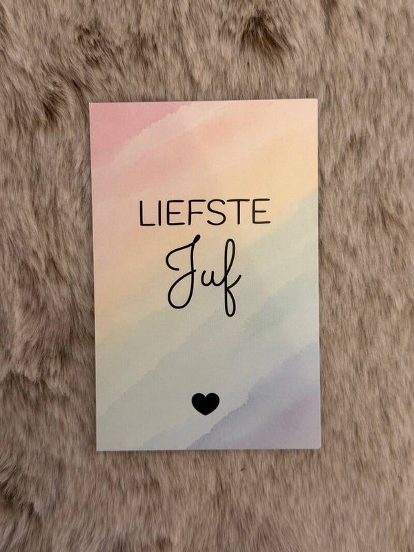 Bedankkaartje - Liefste Juf