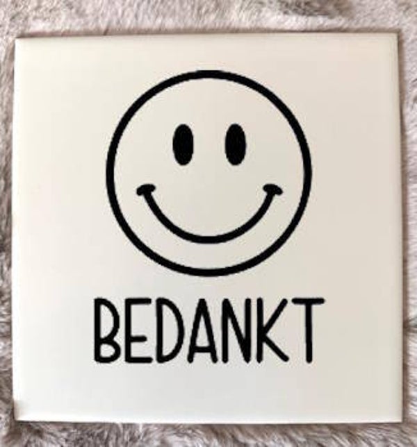 Tegeltje - Bedankt