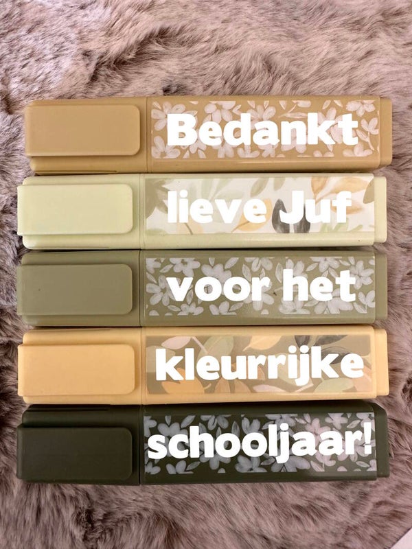 Bedankje - Kleurrijke schooljaar PASTEL