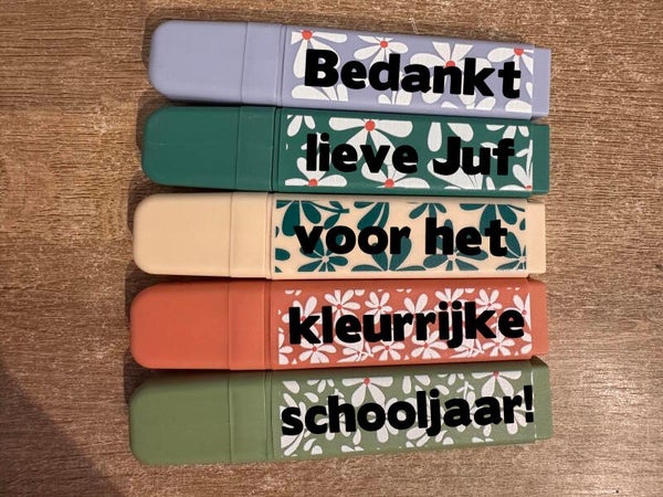 Bedankje - Kleurrijke schooljaar