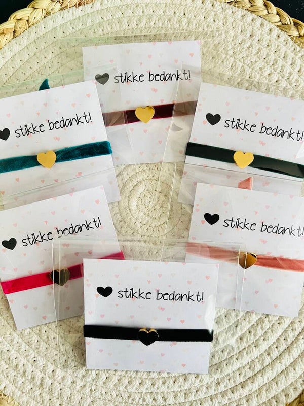 Armbandje RVS - Hartstikke Bedankt!