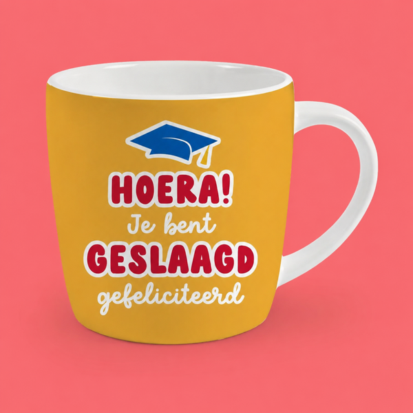 Geslaagd Mok - Hoera! Je bent geslaagd