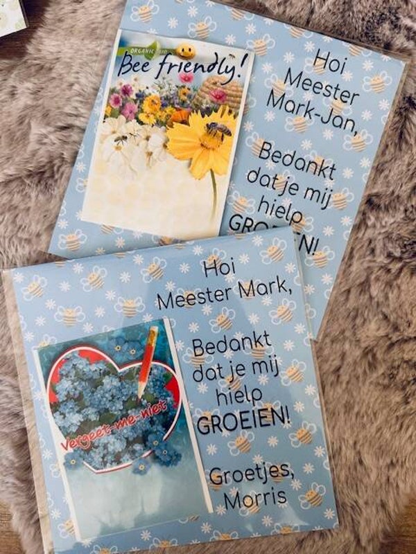 Kaart BIJEN - Bedankt dat je mij hielp groeien