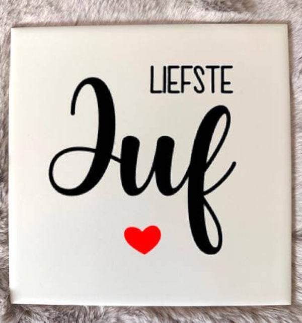 Tegeltje - Liefste Juf