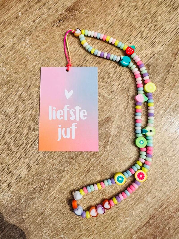Bedankje - Liefste Juf - Telefoonkoord