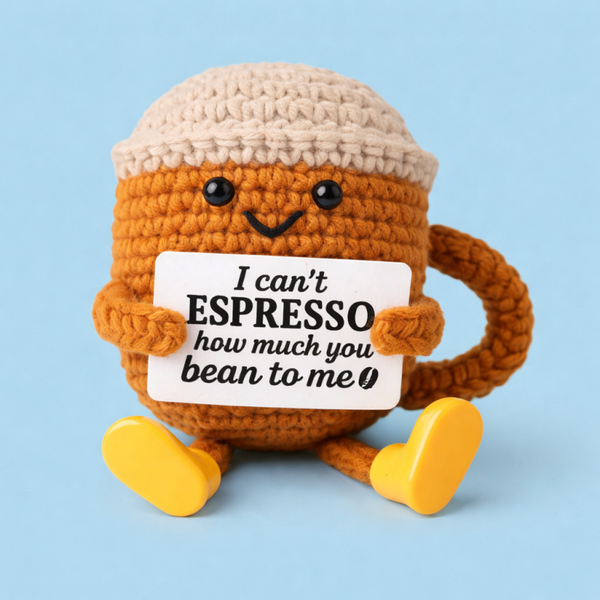 Positive Espresso - Positieve Koffie met voetjes 9cm
