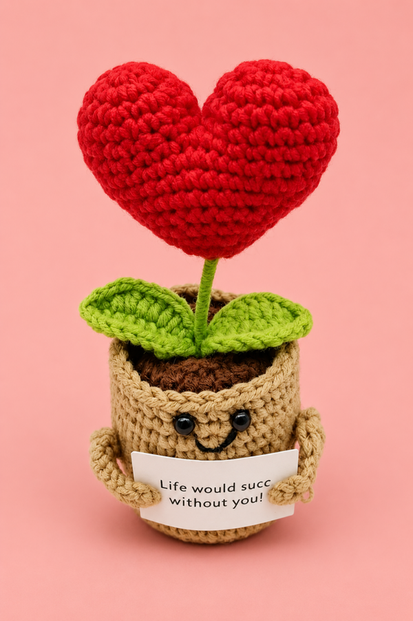 Positive Flower Heart - Positieve Bloem Hartje 14cm - NEW