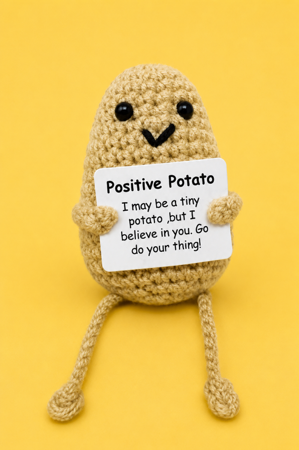 Positive Potato - Positieve Aardappel met voetjes 10cm