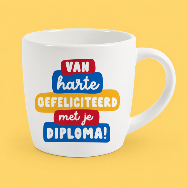 Geslaagd Mok - Diploma